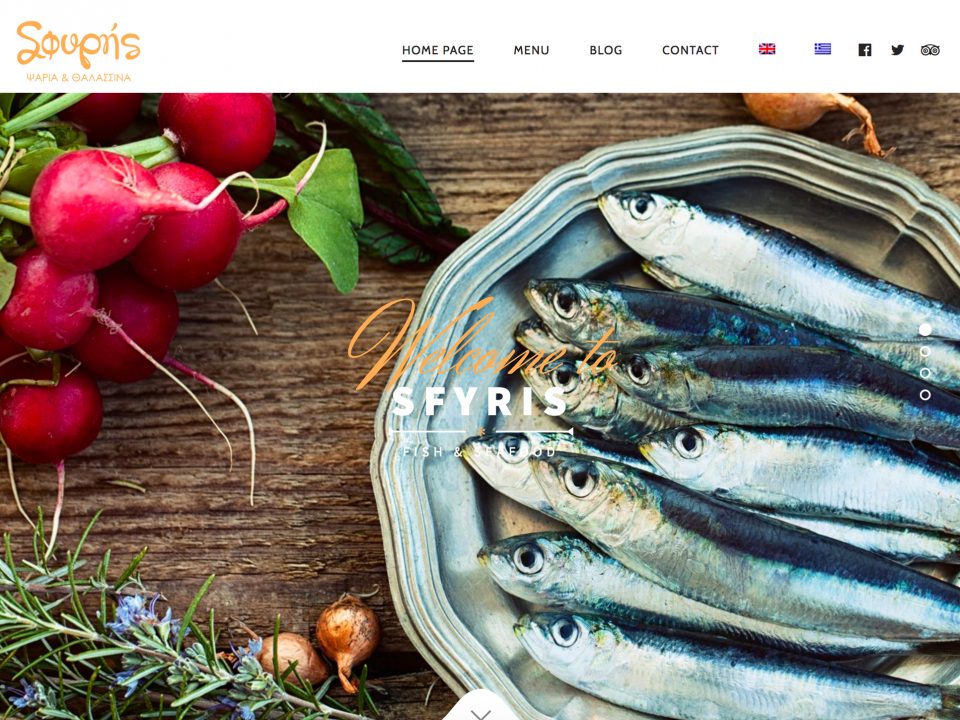 Sfyris Seafood Restaurant Website Development